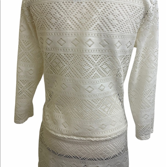 Anne Cole signature swimwear cover up. Cream SZ Sm - Picture 4 of 7